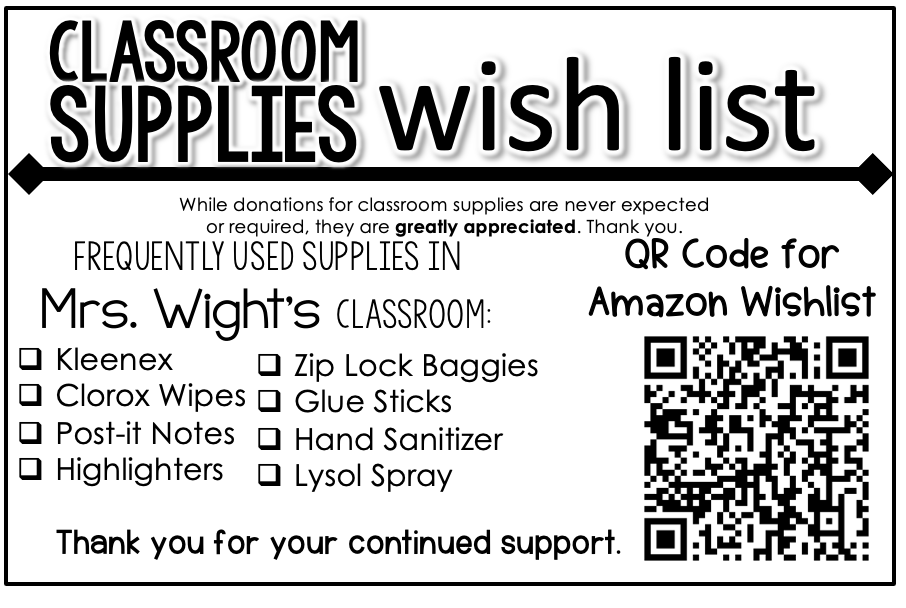 Supply Wish List 